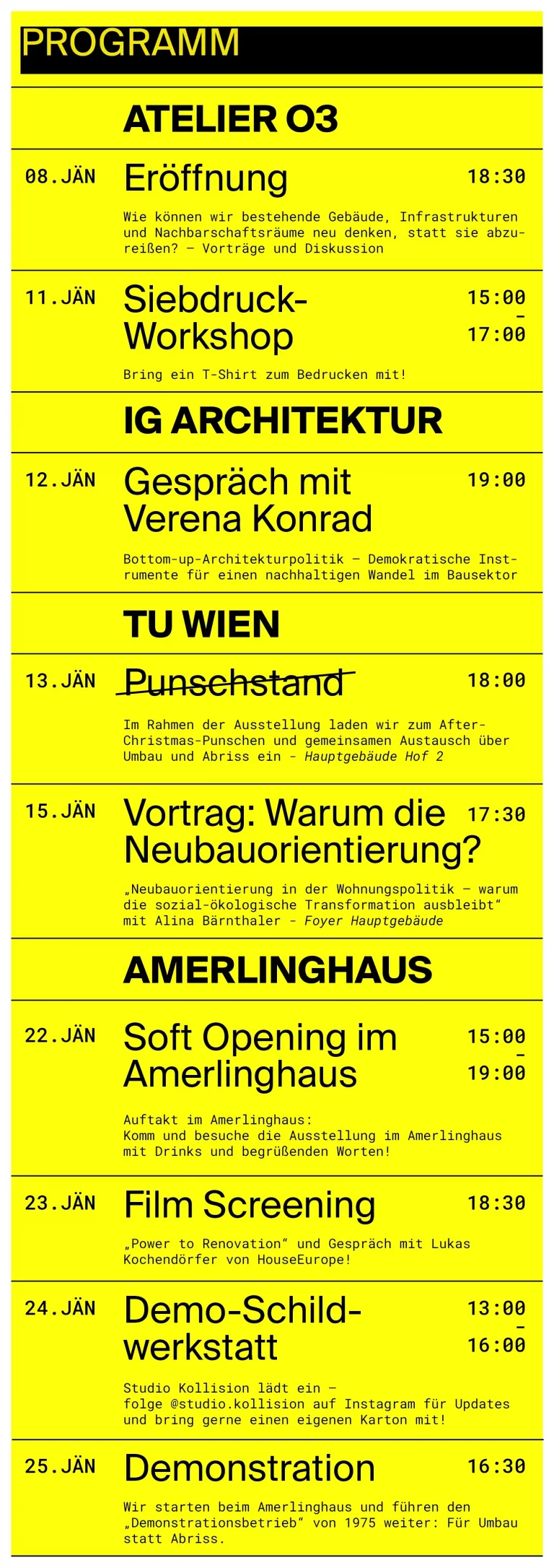Programm Ausstellung Fix it! Wien